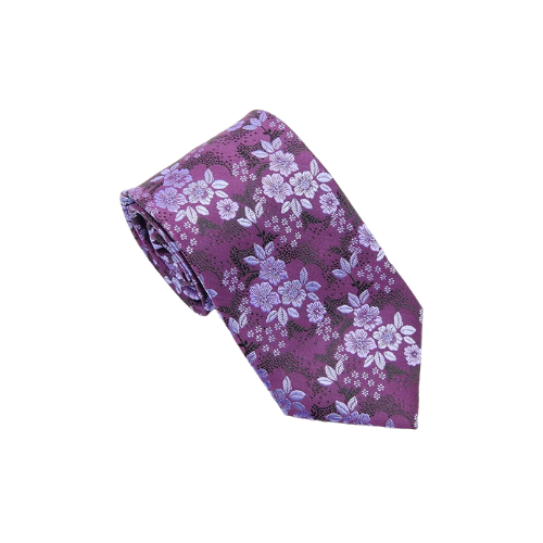 New Classic Purple Woven Silk Men's Necktie