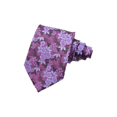 New Classic Purple Woven Silk Men's Necktie