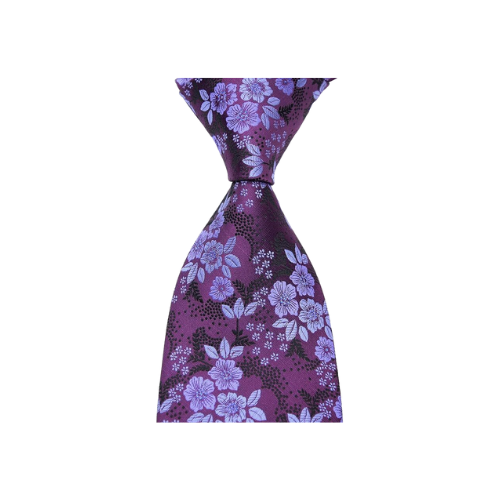 New Classic Purple Woven Silk Men's Necktie